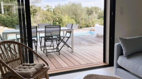 Villa Copines, 4 pers, piscine chauffée, 5 mn plage